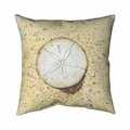 Begin Home Decor 26 x 26 in. Sand-Dollar-Double Sided Print Indoor Pillow 5541-2626-CO140